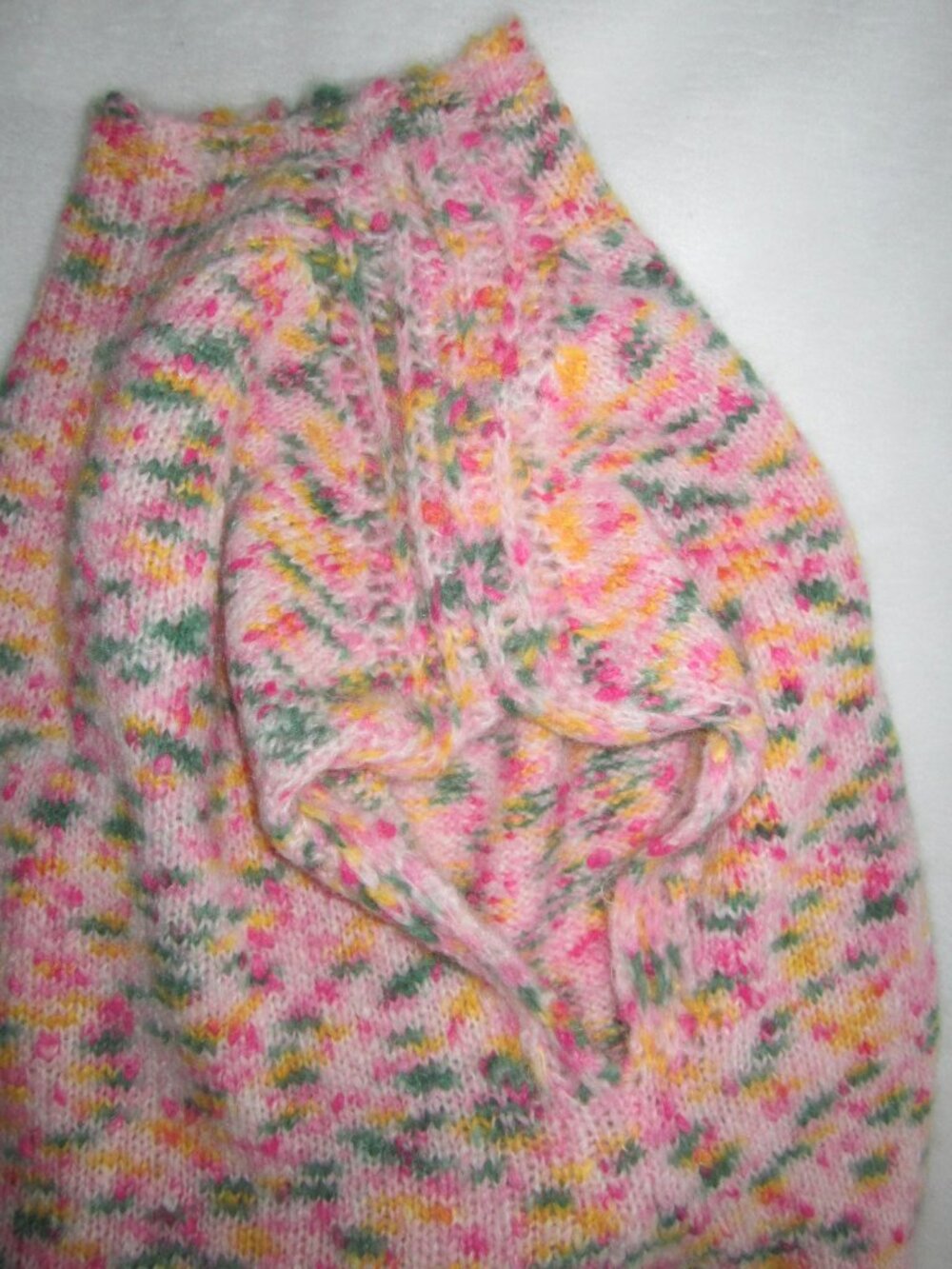 ANN MASHBURN Multicolor Mohair Merino Blend Sleeveless Sweater Women’s Small - Picture 7 of 10